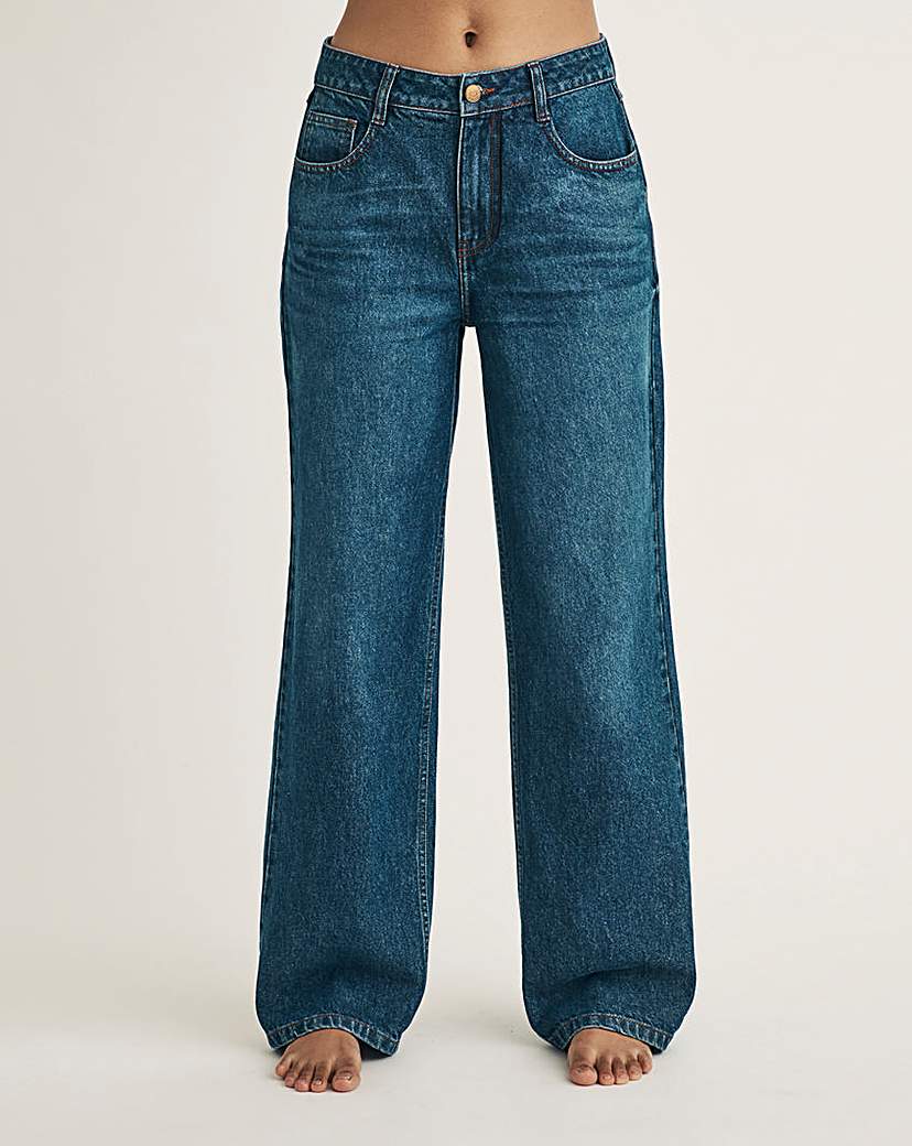 Nobody's Child Indigo Wide Leg Jean