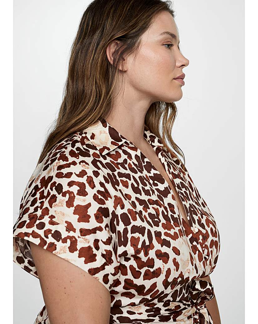 Mango Animal Print Dress