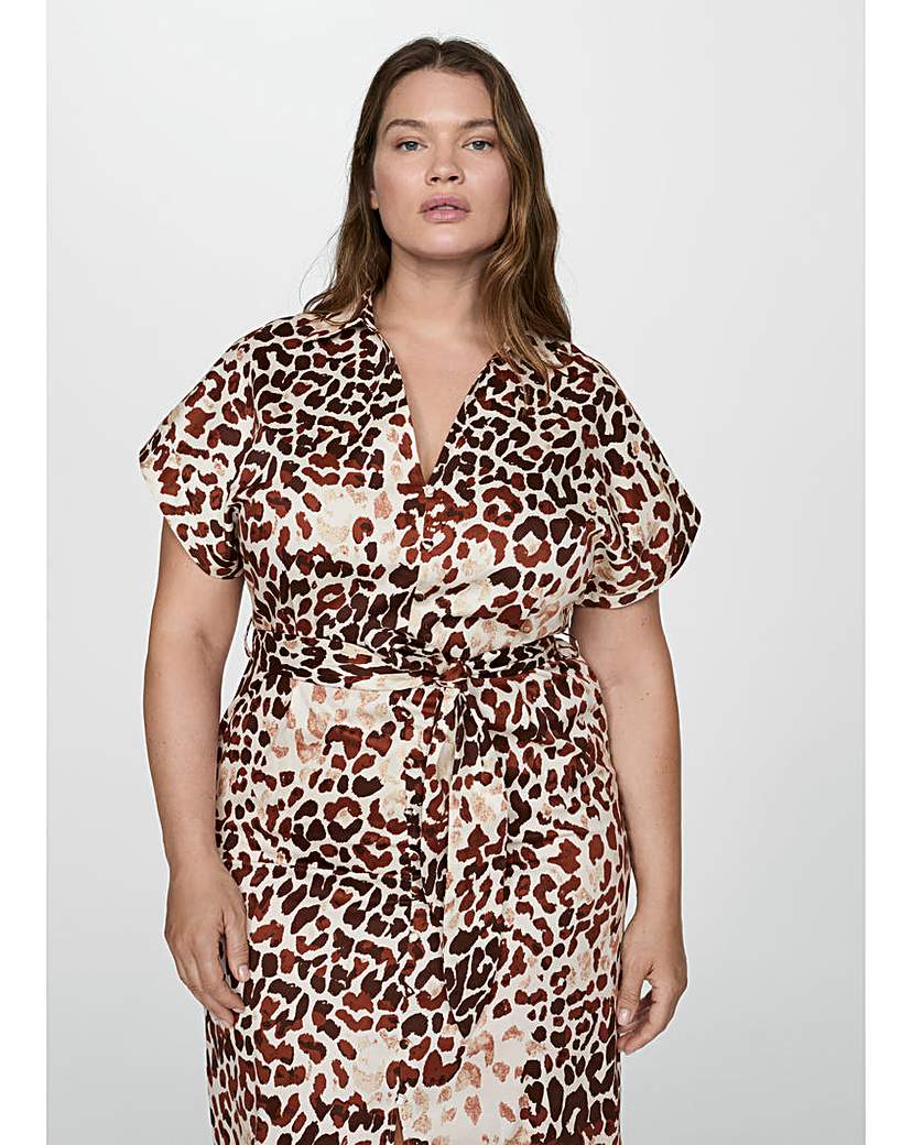 Mango Animal Print Dress