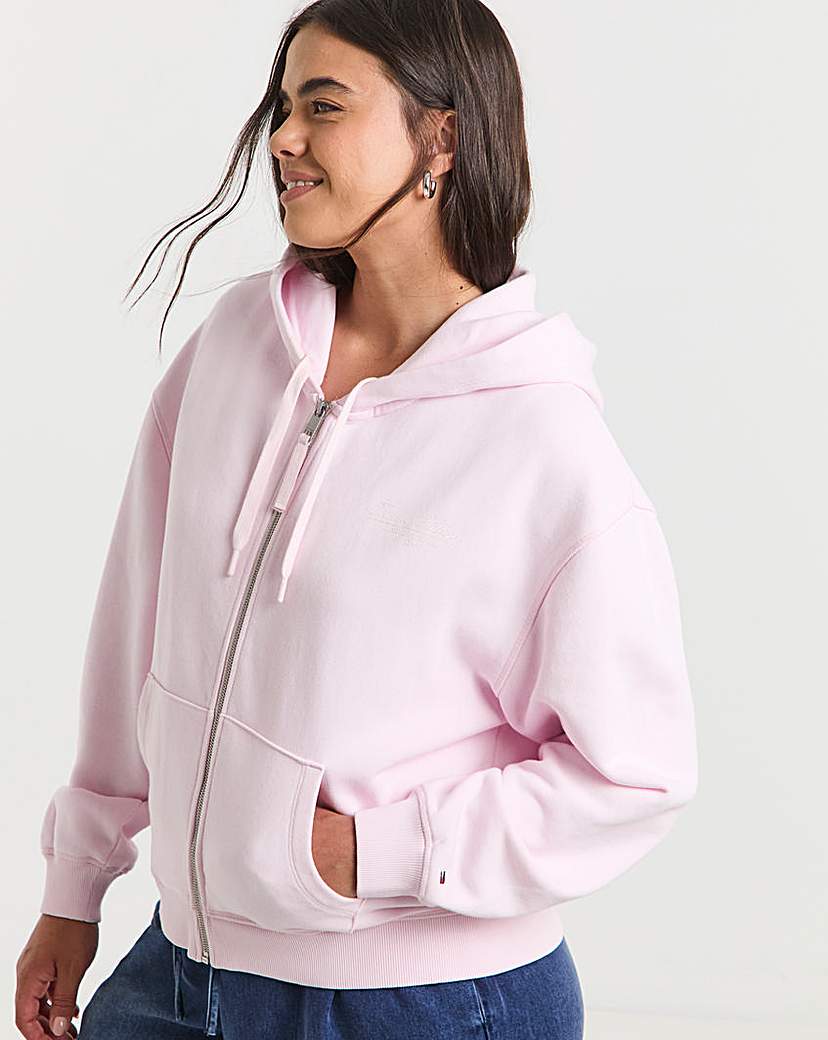 New In - Tommy Hilfiger Script Zip Hoodie