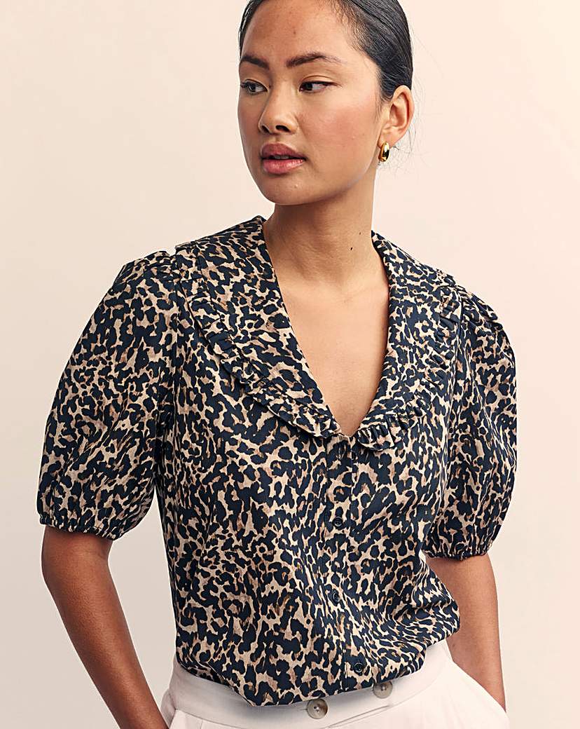 New In - Nobody's Child Leopard Blouse