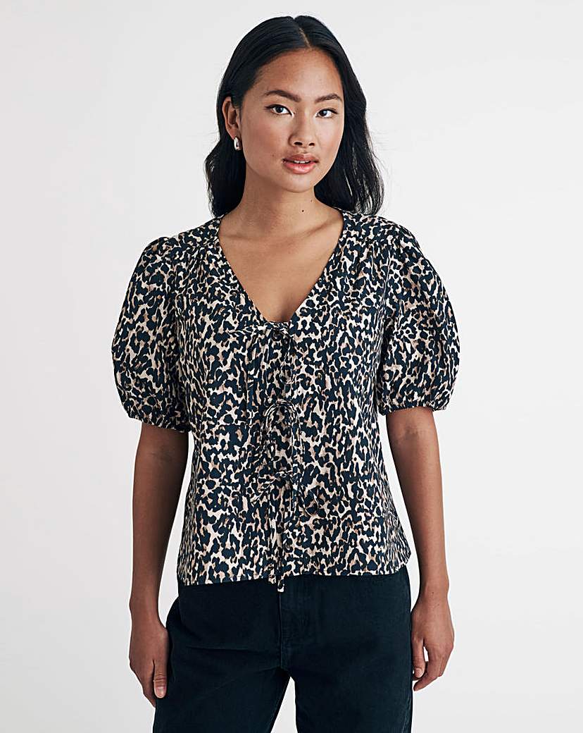 Nobody's Child Leopard Blouse