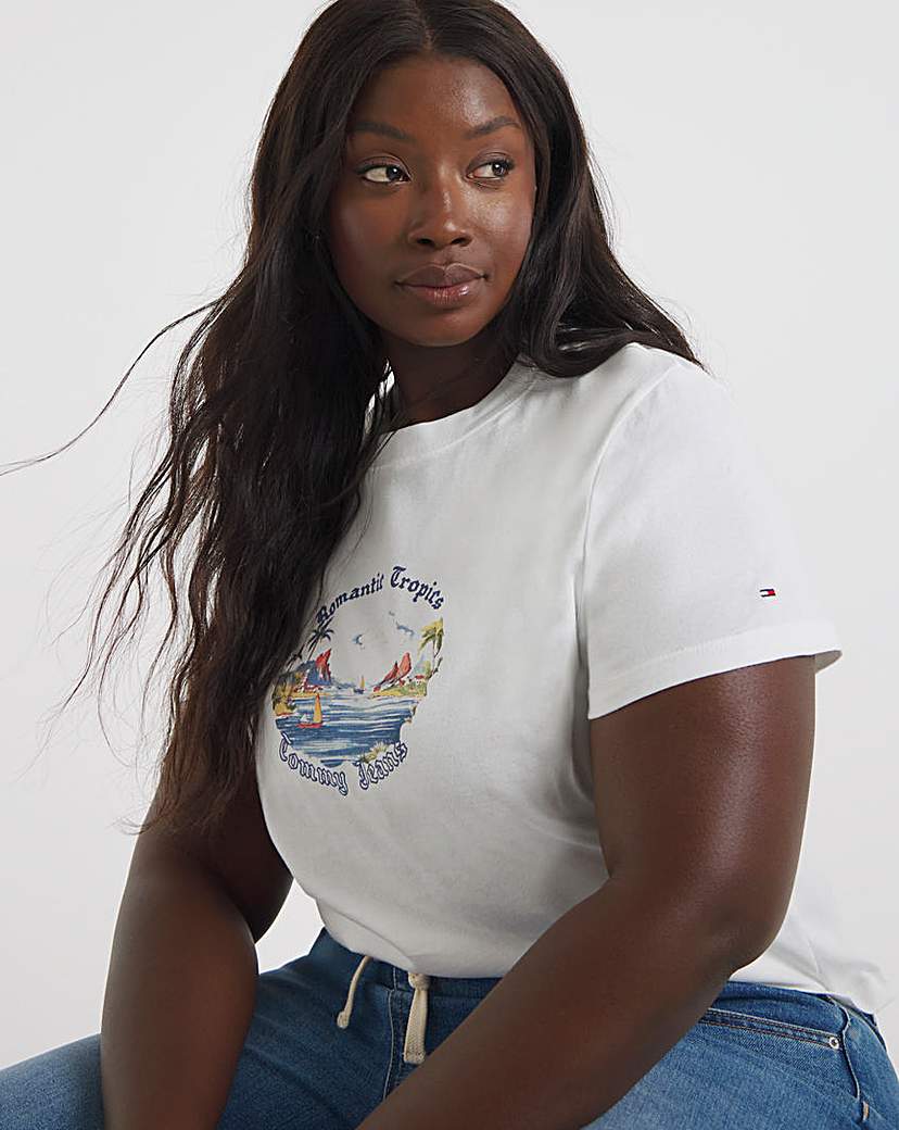 New In - Tommy Jeans Romance Tropics Tee