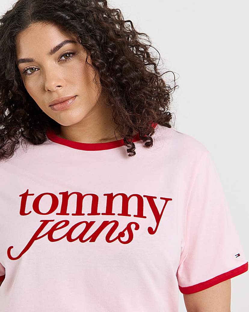 New In - Tommy Jeans Slim Script Tee