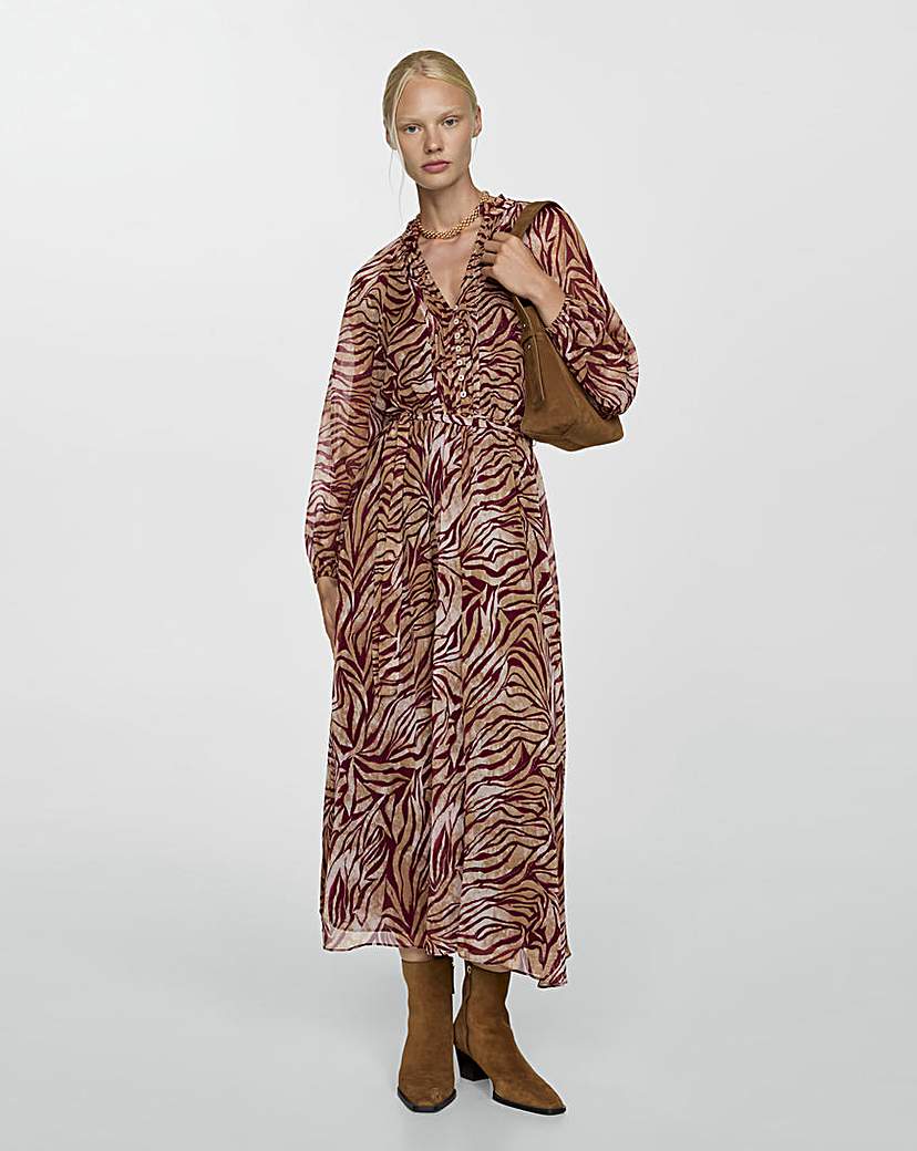 Mango Lin Printed Dress
