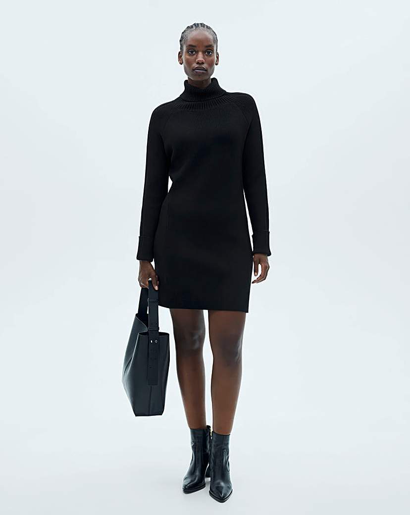 Mango Zambu Roll Neck Dress