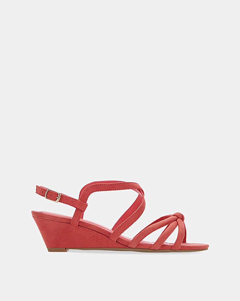Heavenly Soles Wedge Sandals E Fit