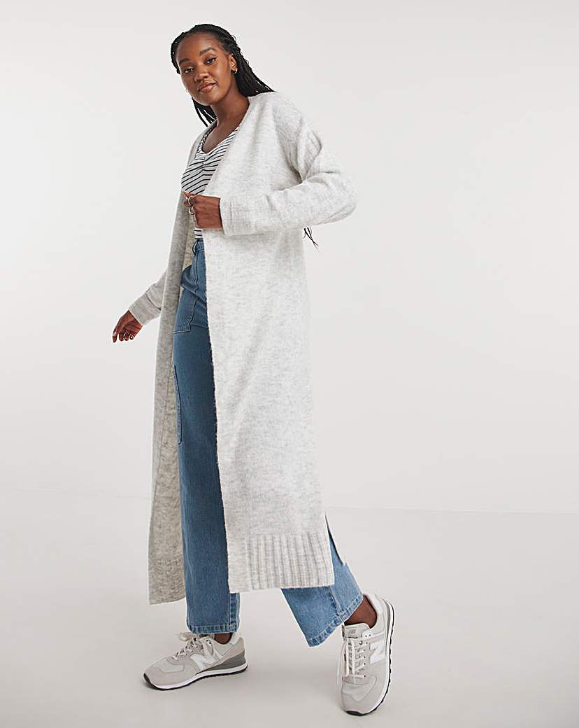 Grey Maxi Cardigan