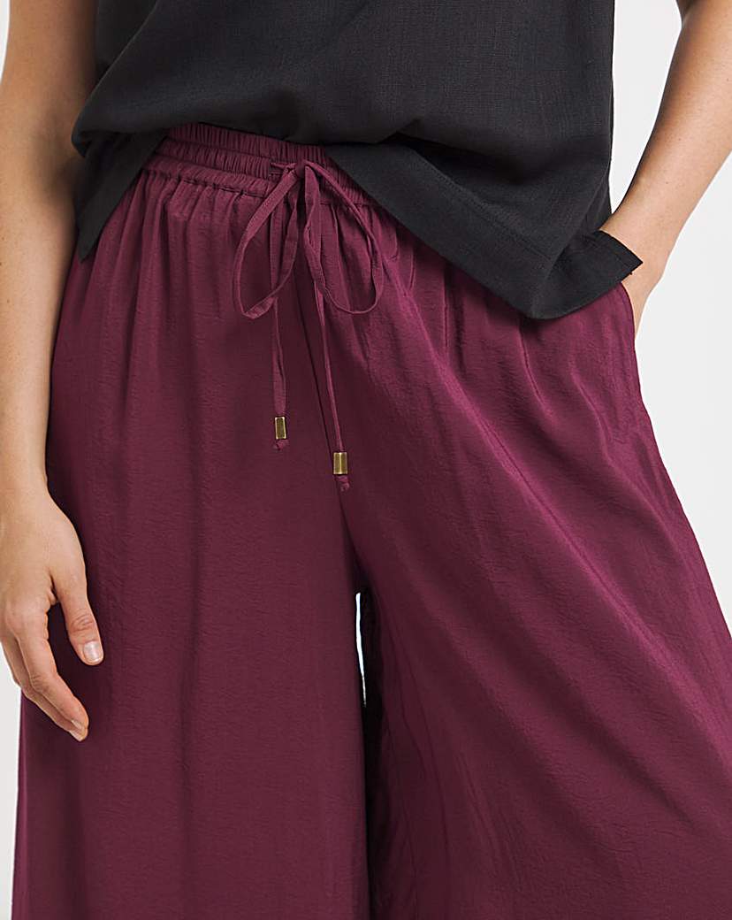 Extreme Wide Leg Trim Detail Trousers