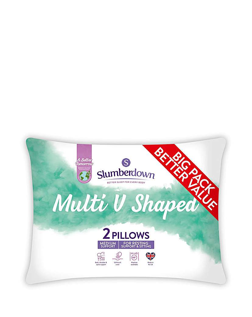 Slumberdown V-Pillows with Covers