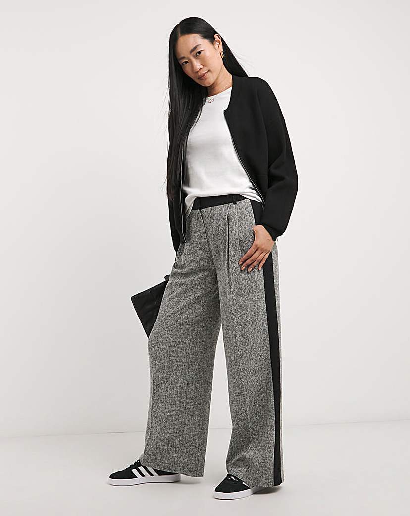 Hybrid Panel Wide Leg Trousers