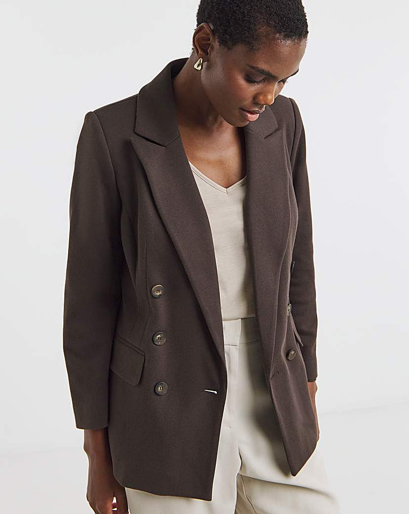 Ponte Double Breasted Blazer