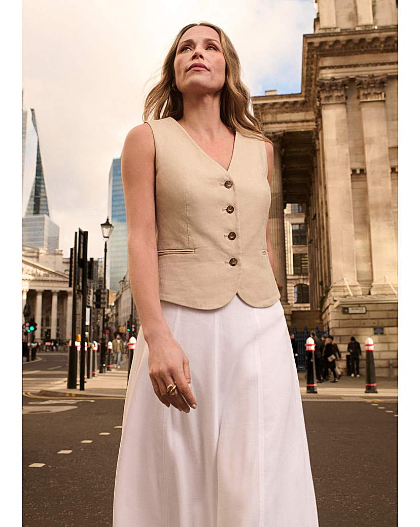 Anthology Linen Waistcoat