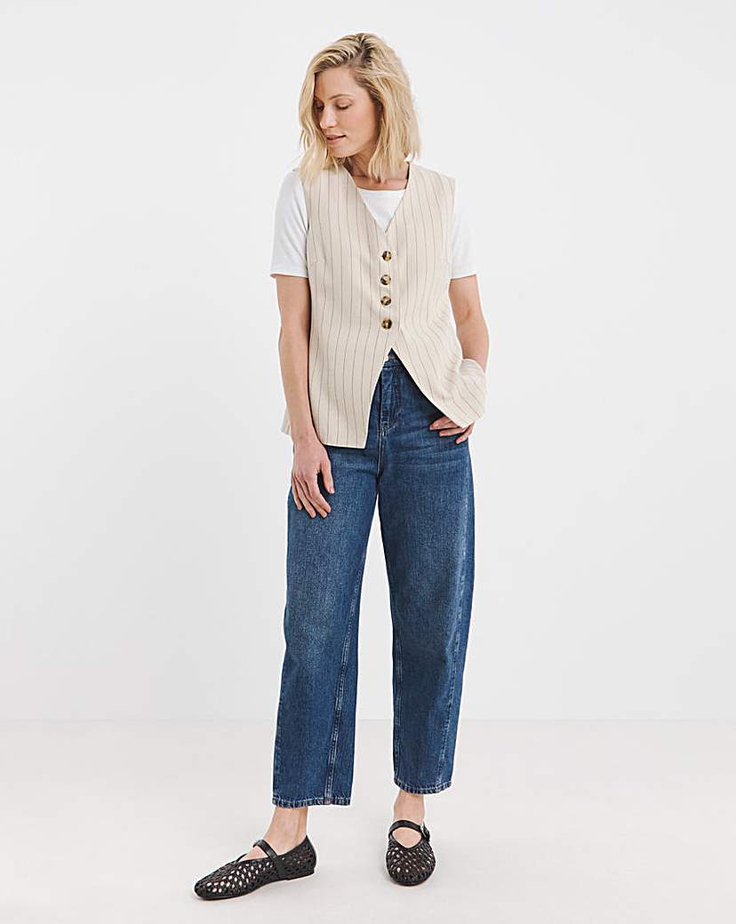 Ramie Linen Mix Waistcoat