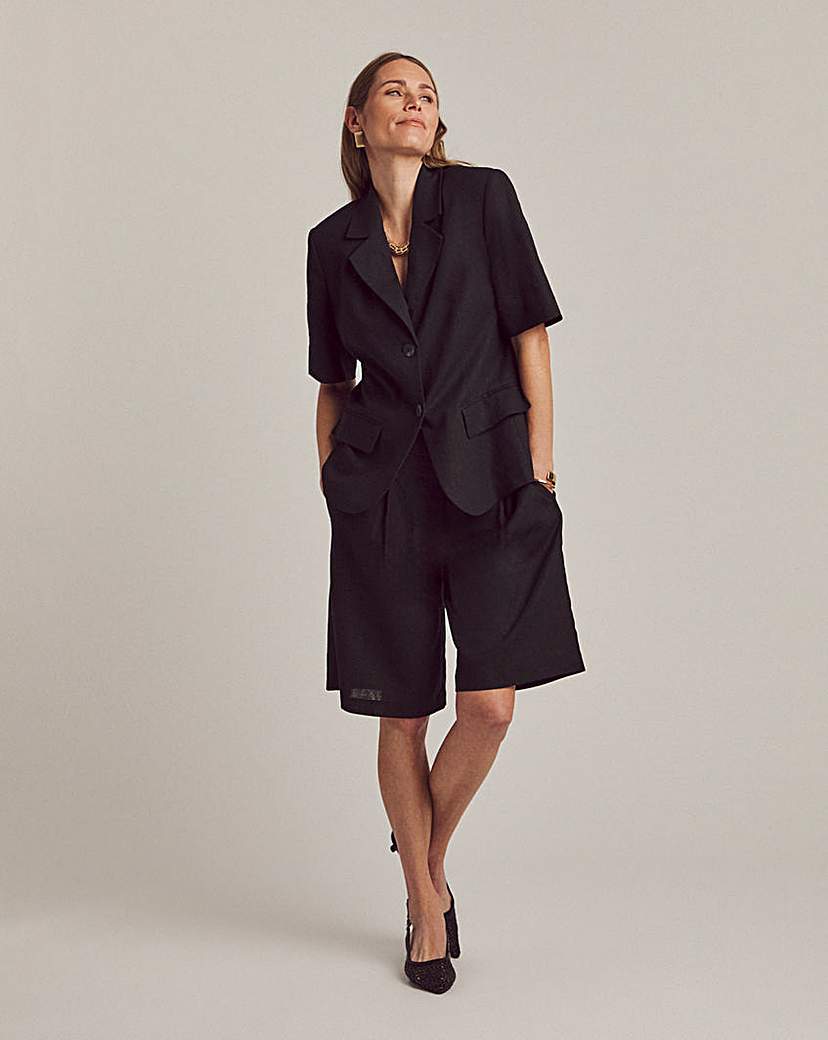 New In - ANTHOLOGY LINEN BERMUDA SHORT