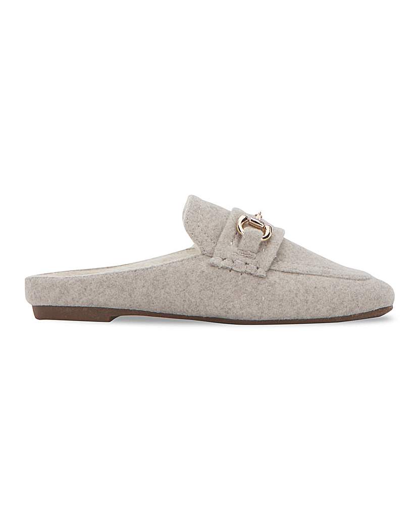 Mule Slipper with Trim EEE Fit