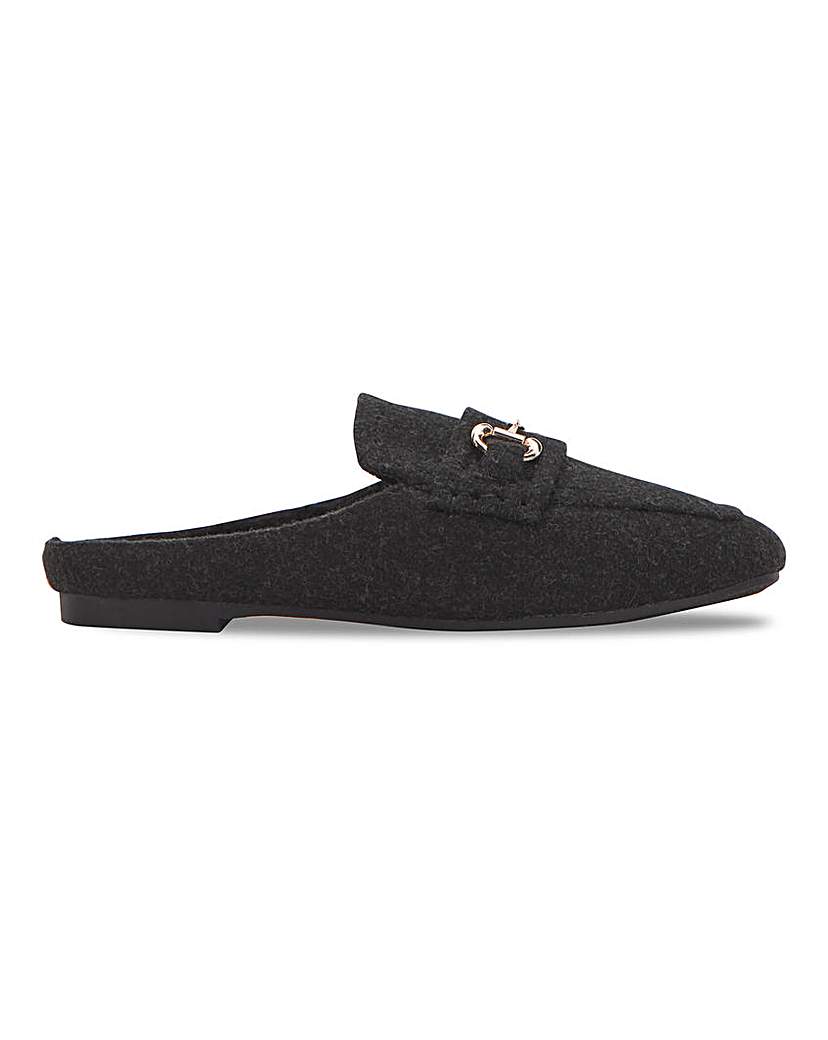 Mule Slipper with Trim EEE Fit