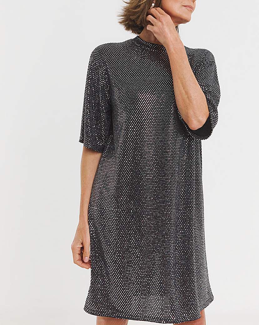 New In - Sparkle T-shirt Dresss