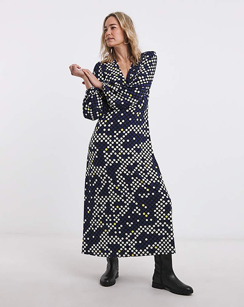 New In - Long Sleeve Twist Front Dress