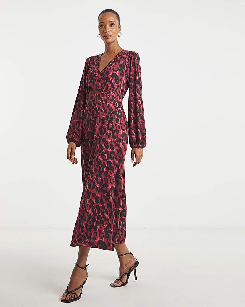 Soft Touch V Neck Tea Dress