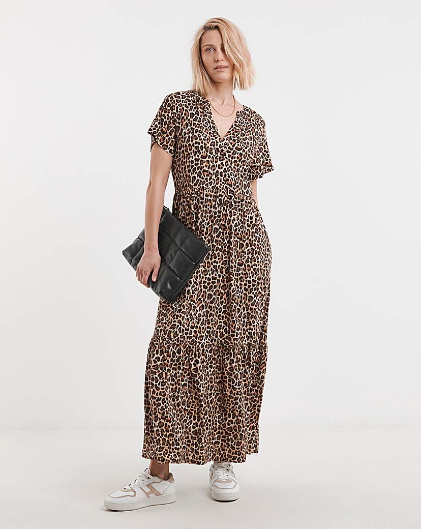 Notch Neck Maxi Dress