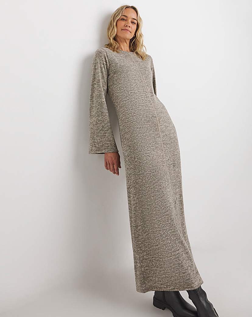 Long Sleeve Seam Maxi Dress