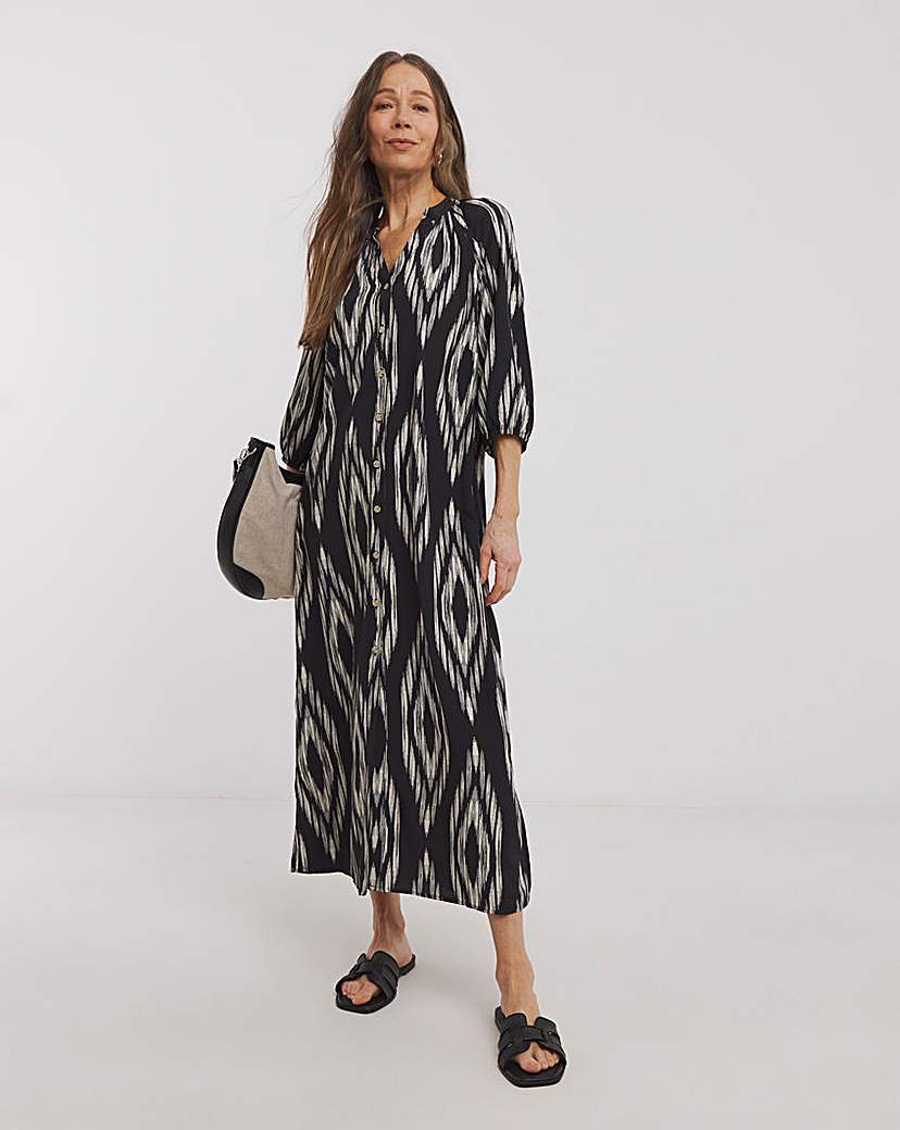 Printed Kaftan Dress