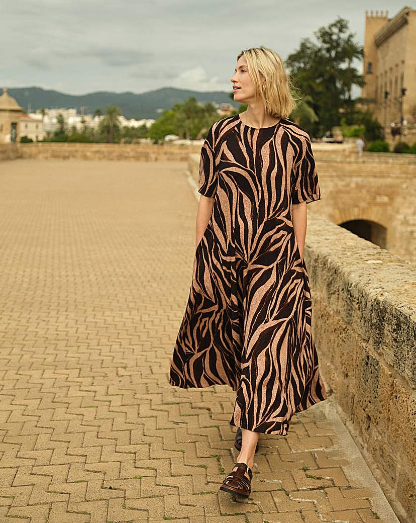 Short Sleeve Care Free Maxi Dress