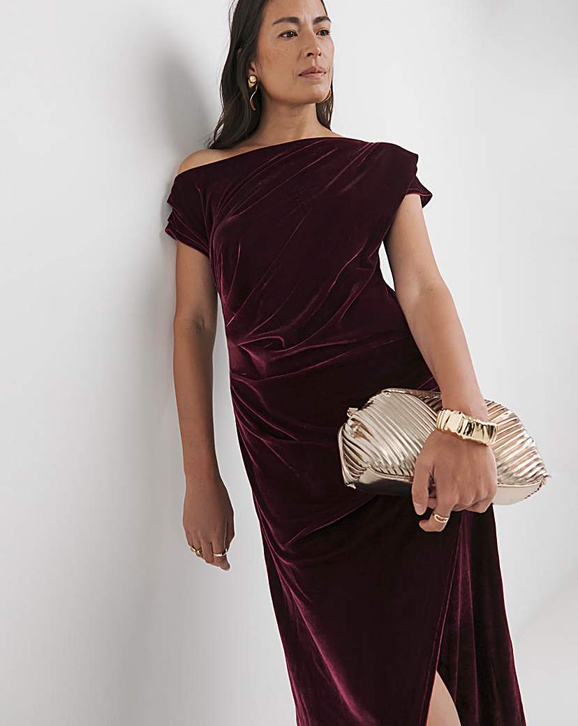 New In - Velvet Midi Dress