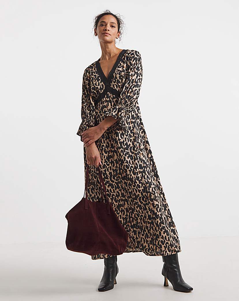 Lace Insert Tea Dress