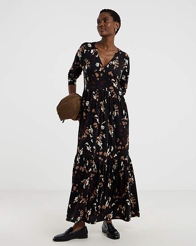 New In - Soft Touch Long Sleeve Notch Neck Dress