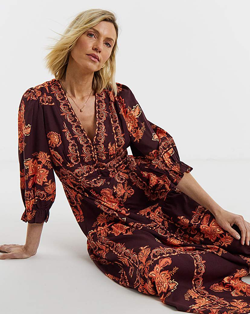 Waist Detail Maxi Dress