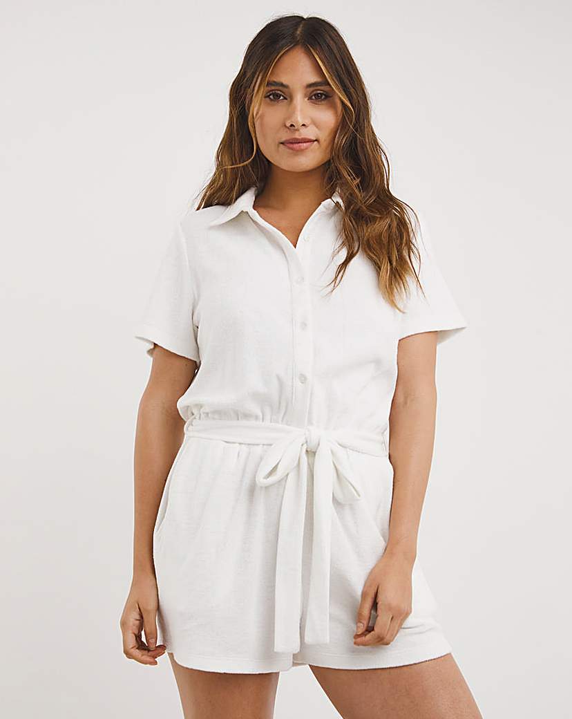 Cotton Towelling Playsuit