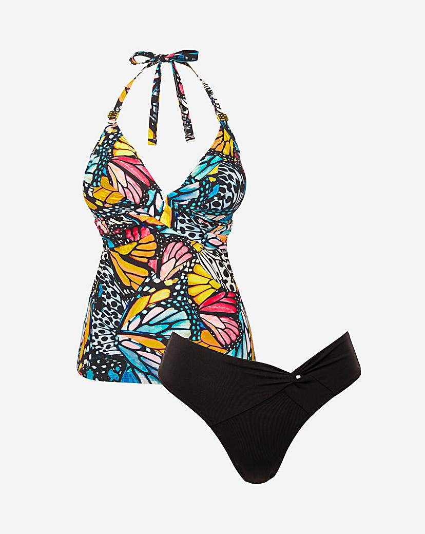 MAGISCULPT Twist Front Tankini Set