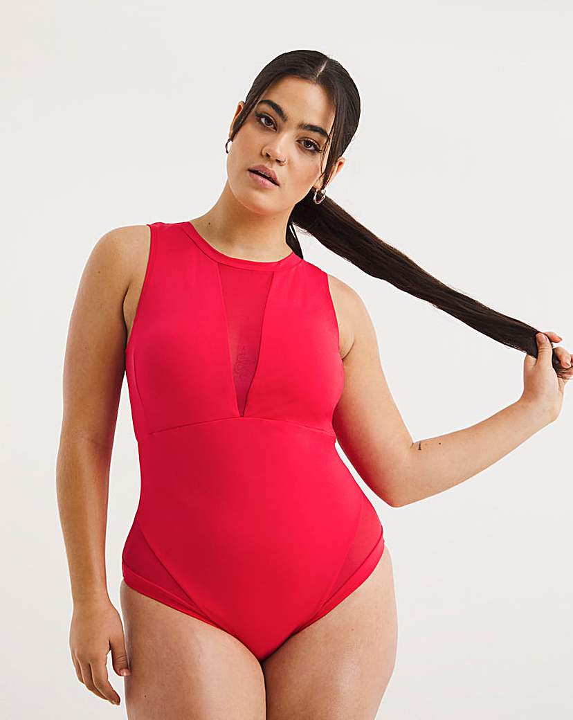 Sports Open Back Detail Swimsuit