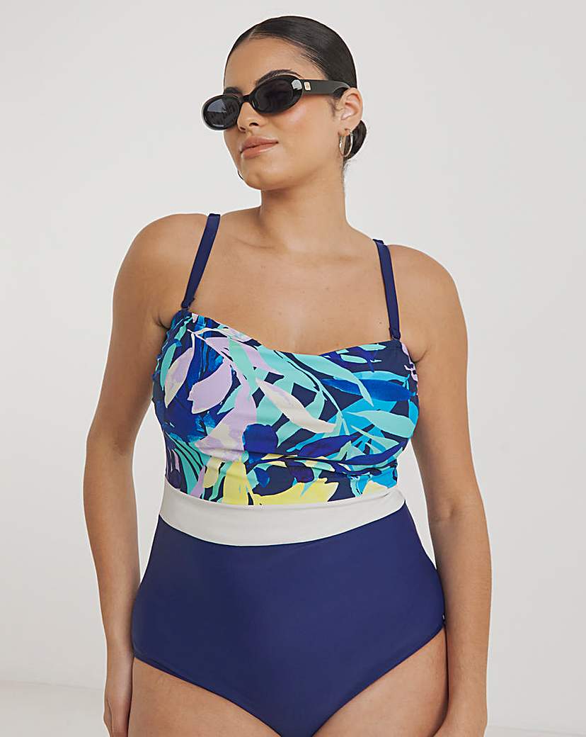 Leaf Bandeau Swimsuit