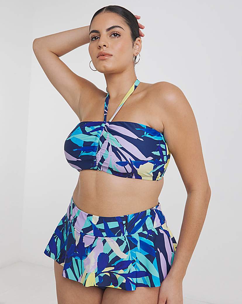 Leaf Mix And Match Bandeau Bikini Top