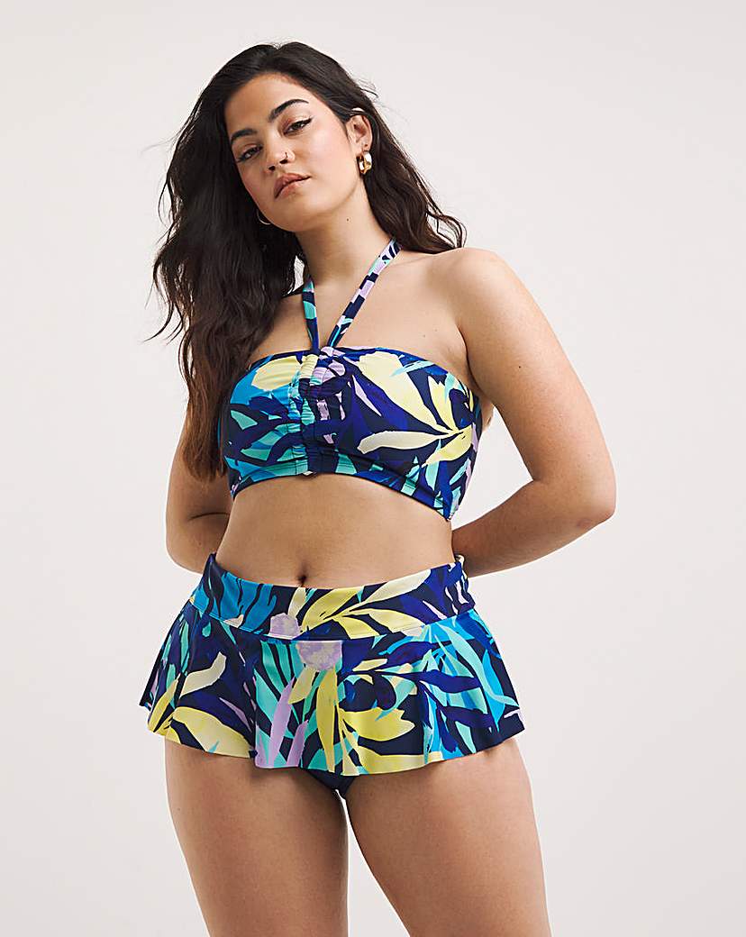 Leaf Mix And Match Bandeau Bikini Top
