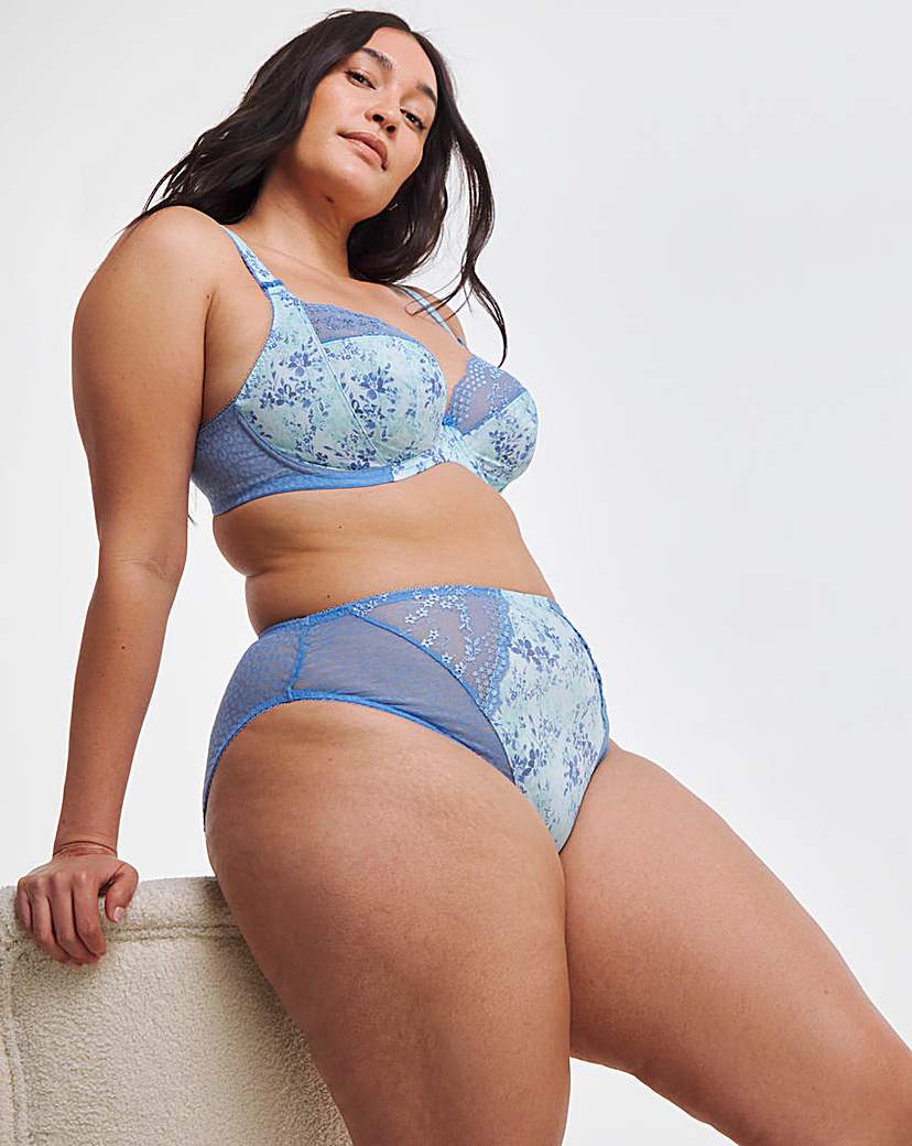 Elomi Lucie High Leg Brief Cornflower