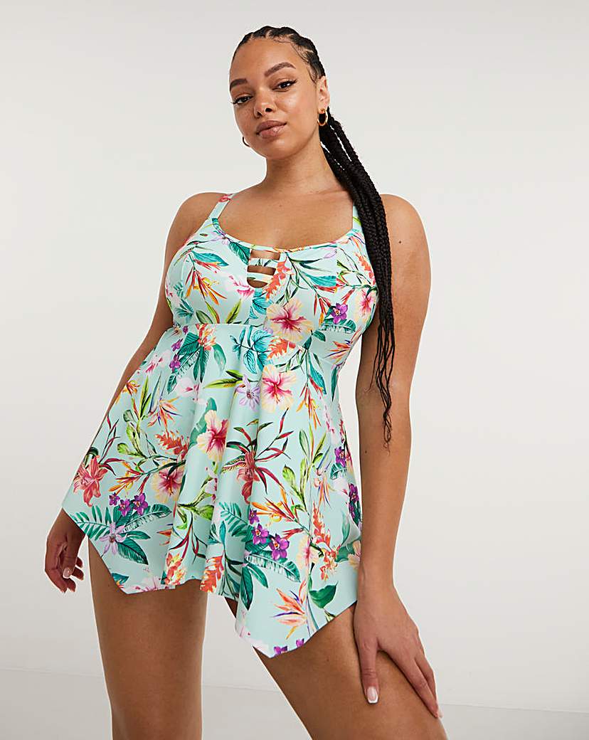 Elomi Sunshine Cove Tankini Top - Aqua