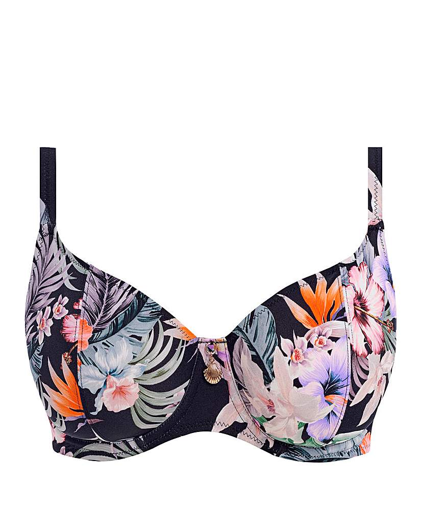Freya Midnight Kamala Bay Plunge Bikini Top - 34Dd