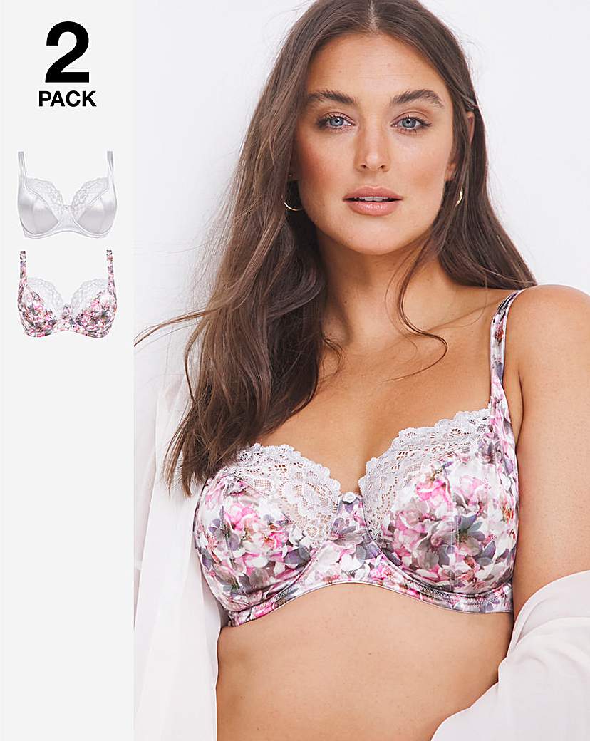 2 Pack Laura Full Cup Wired Bras