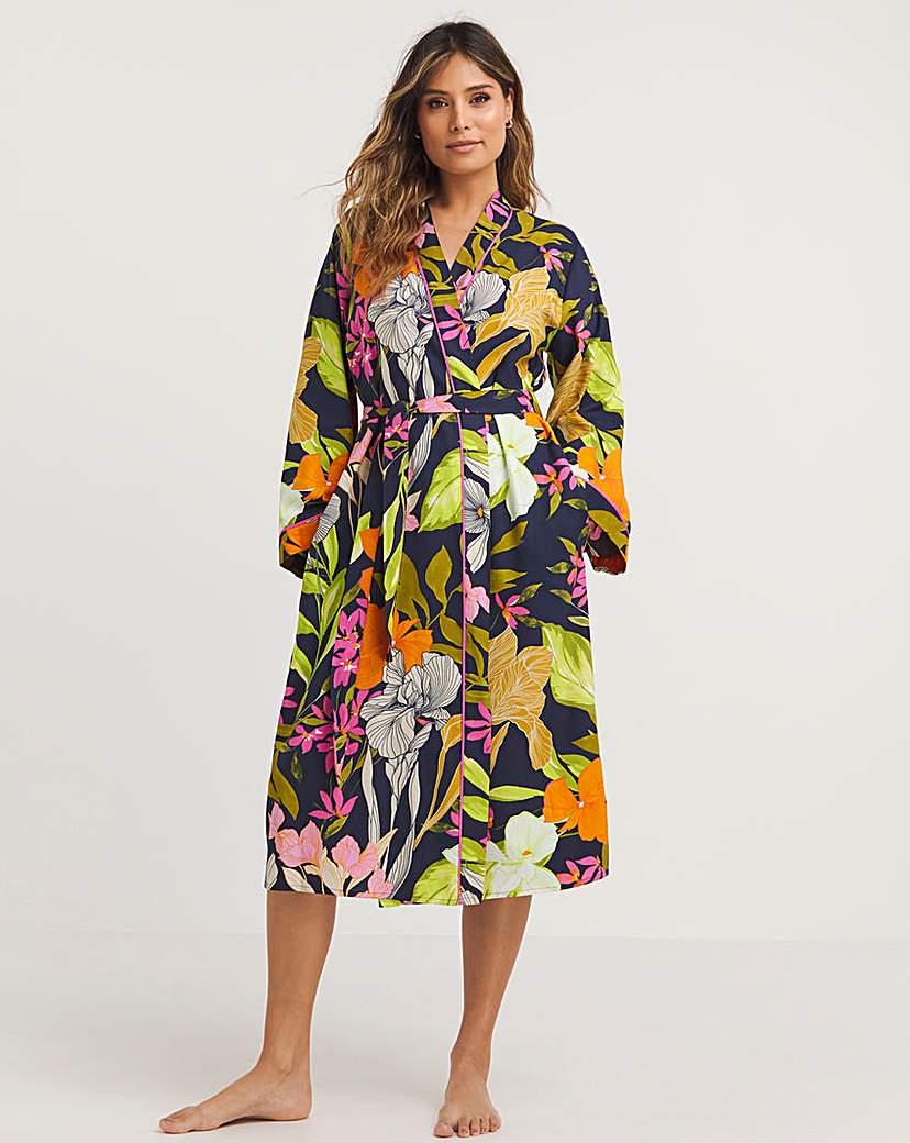 Cyberjammies Floral Print Dressing Gown