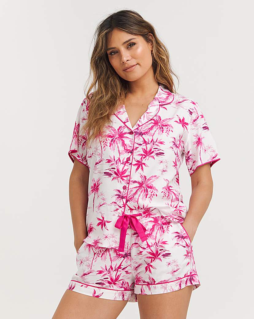 Cyberjammies Palm Prt Short Pyjama Set