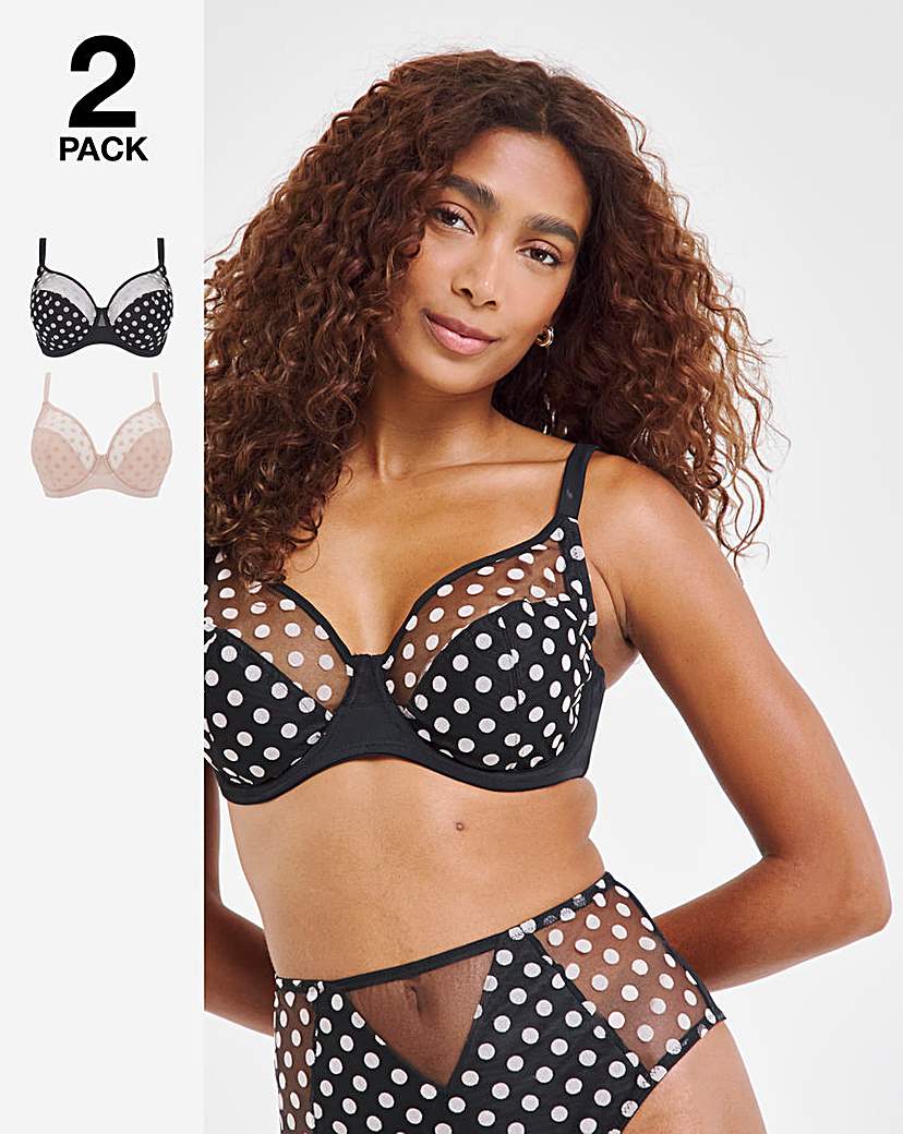 2 Pack Everyday Hannah Full Cup Bras