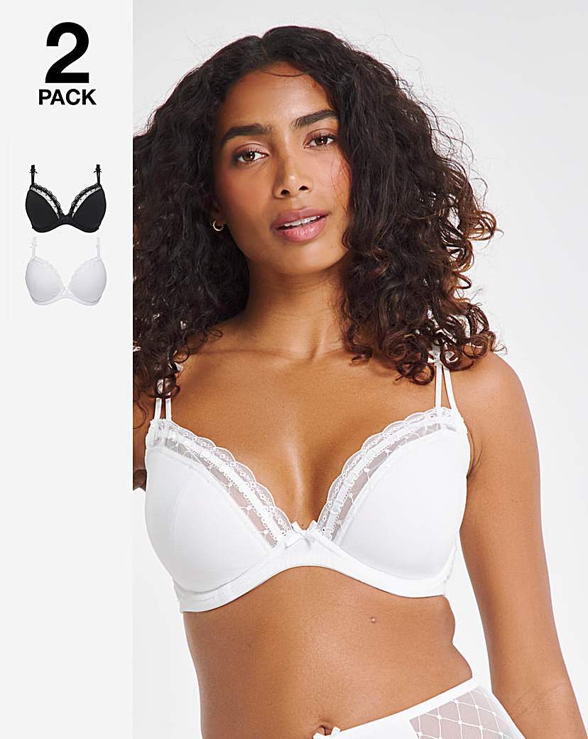 2 Pack Rachel Everyday Embroidery Plunge