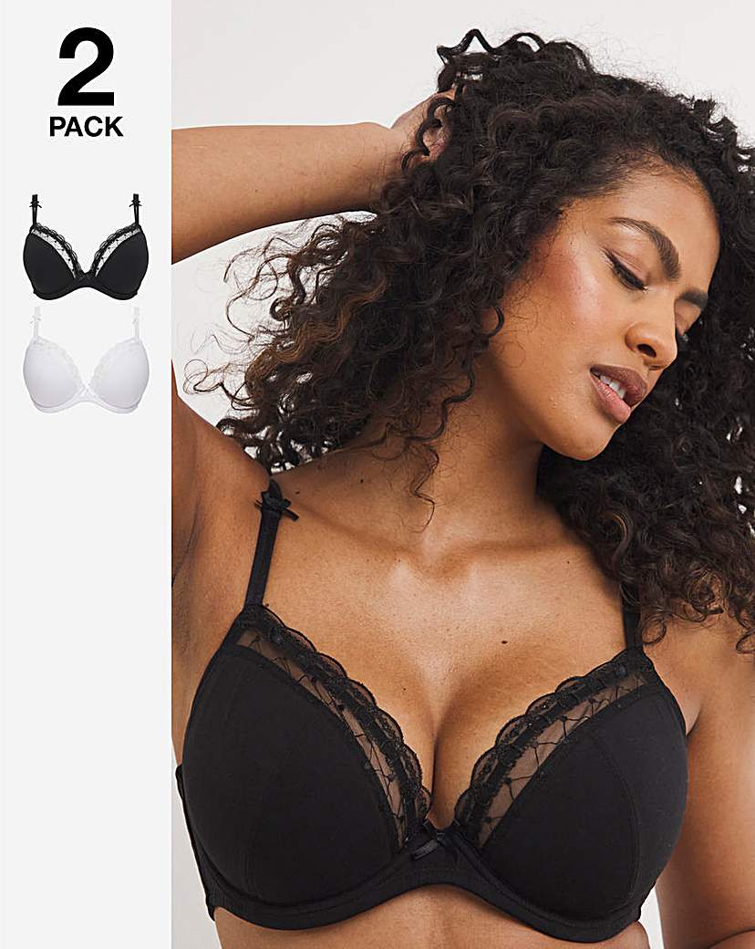 2 Pack Rachel Everyday Embroidery Plunge