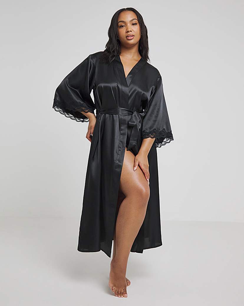 Boux Avenue Amelia Satin & Lace Robe