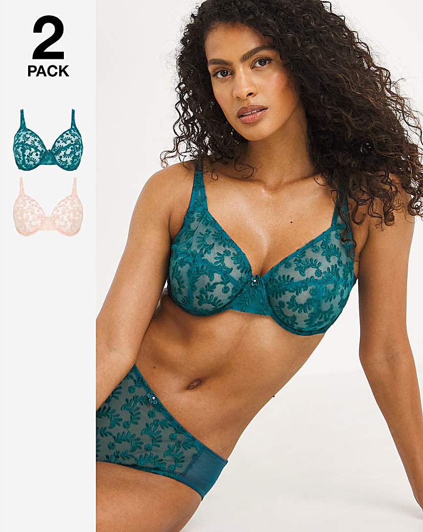 2 Pack Lesley Everyday Full Cup Bras