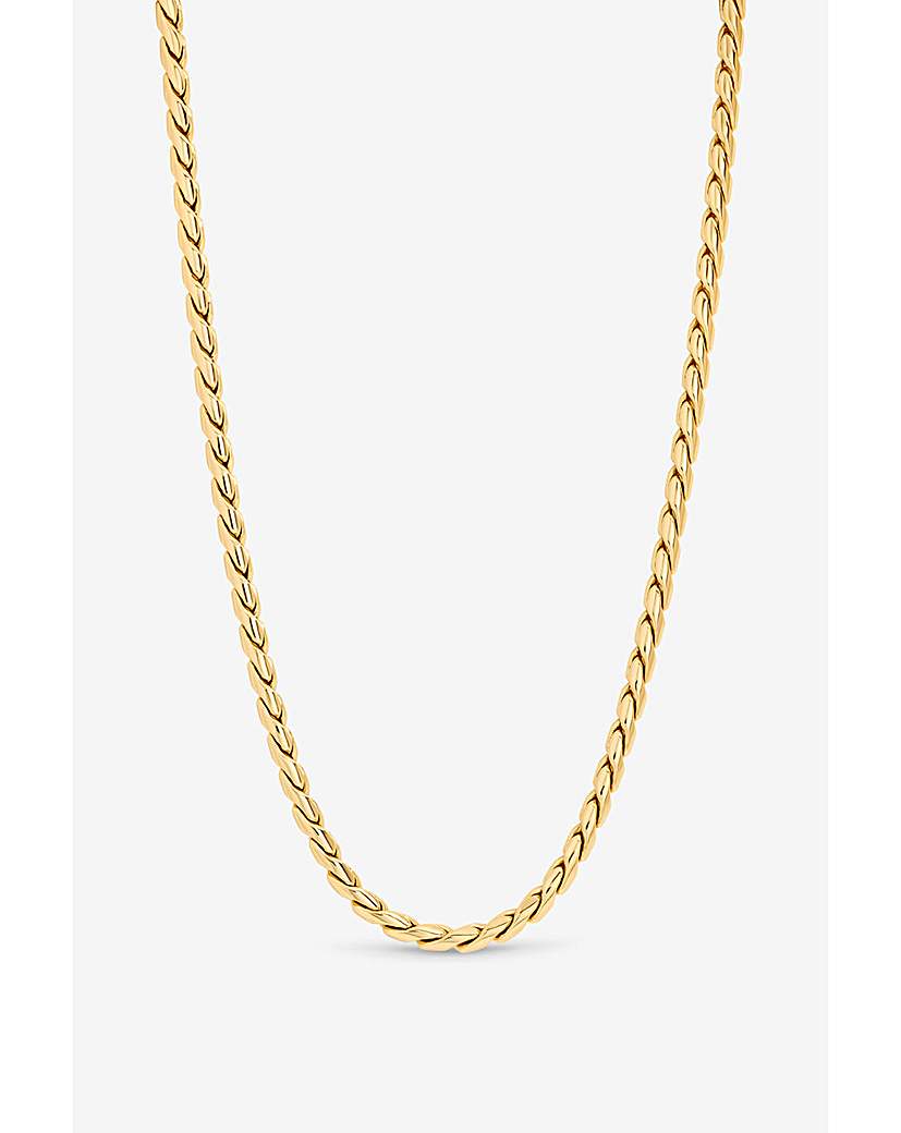 New In - Gold Plated Twist Chain Necklace
